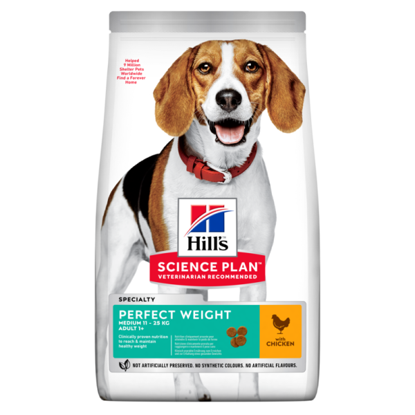 SP Canine Adult Perfect Weight Medium šunų ėdalas su vištiena
