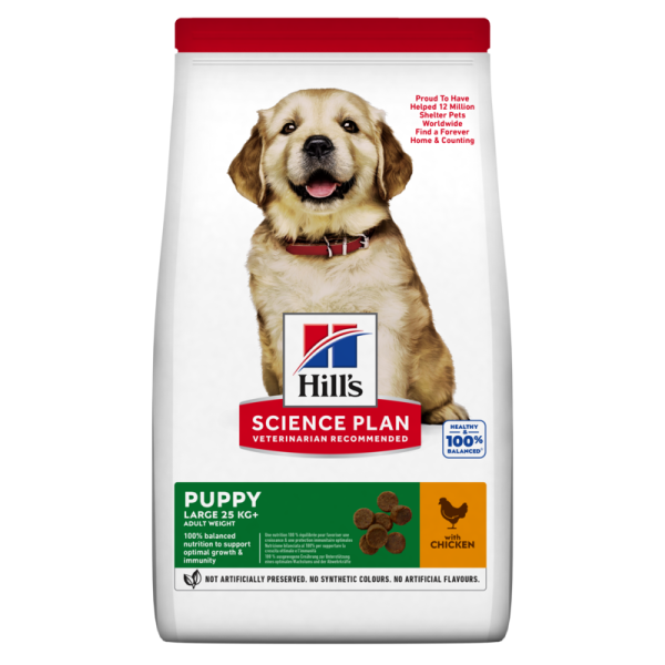 SP Puppy Large Breed Chicken sausas pašaras su vištiena