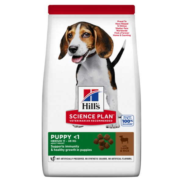 SP Puppy Medium Lamb & Rice šuniukų ėdalas su ėriena